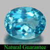 3.67 Ct. Oval Shape Natural Gemstone Blue Topaz Brazil