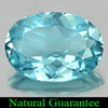 6.12 Ct. Good Oval Shape Natural Gemstone Blue Topaz Brazil