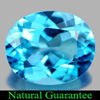 Swiss Blue Topaz 4.43 Ct. VVS Oval Shape 11 x 9 Mm. Natural Gemstone From Brazil