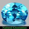 Oval Shape 11 x 9 x 5.6Mm.Natural Gemstone Swiss Blue Topaz 4.25 Ct. From Brazil