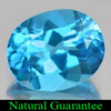 Swiss Blue Topaz 4.79 Ct. Oval Shape 11 x 9 x 6 Mm. Natural Gemstone From Brazil