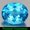 Swiss Blue Topaz 4.47 Ct. VVS Oval Shape 11 x 9 Mm. Natural Gemstone Brazil