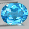 Topaz Swiss Blue 4.59 Ct. VVS Oval Shape Size 11 x 9 Mm. Natural Gemstone Brazil