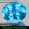 Good Color 4.08 Ct. Oval Shape Natural Gem Swiss Blue Topaz Brazil