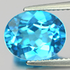4.21 Ct. Beauteous Oval Shape Natural Swiss Blue Topaz Gemstone Brazil