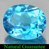 Swiss Blue Topaz 4.69 Ct. Oval Shape11 x 9 x 5.8Mm. Natural Gemstone From Brazil