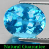 Swiss Blue Topaz 4.48 Ct. Oval VVS Shape 11 x 9 Mm.Natural Gemstone From Brazil