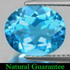 Swiss Blue Topaz 4.36 Ct. VVS Oval Shape 11 x 9 Mm. Natural Gemstone From Brazil