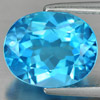 Natural Gemstone Swiss Blue Topaz 4.57 Ct. Oval Shape 11 x 9 Mm. From Brazil