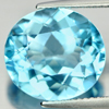 Blue Topaz 8.92 Ct. Clean Oval 13.4 x 12.2 Mm. Natural Gemstone From Brazil