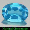 Swiss Blue Topaz 6.52 Ct. Oval Shape 14 x 10 Mm. Natural Gemstone From Brazil
