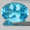 Swiss Blue Topaz 6.70 Ct. Oval Shape 14 x 10 Mm. Natural Gemstone From Brazil