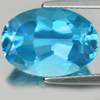 Swiss Blue Topaz 7.71 Ct. Oval Shape 14 x 10 Mm. Natural Gemstone Brazil