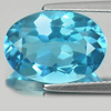 Swiss Blue Topaz 7.78 Ct. VVS Oval Shape 14 x 10 Mm Natural Gemstone From Brazil