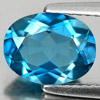 2.09 Ct. Good Oval Natural Gemstone London Blue Topaz Size 9 x 7 Mm.