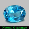2.02 Ct. Oval Shape 9 x 7 mm. Natural Gemstone London Blue Topaz From Brazil