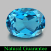 2.38 Ct. Oval Shape 9 x 7 Mm. Natural Gemstone London Blue Topaz From Brazil