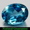 2.29 Ct. 9 x 7 Mm. Oval Shape Natural Gem London Blue Topaz Brazil 2.29 Ct. 9 x 7 Mm. Oval Shape Natural Gem London Blue Topaz Brazil