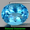 5.96 Ct. Beautiful Oval Natural Gem Swiss Blue Topaz Brazil
