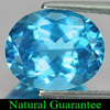 Swiss Blue Topaz 5.57 Ct. VVS Oval Shape 12 x 10 Mm. Natural Gemstone Brazil