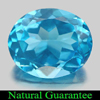 5.87 Ct. Good 12 x 10 Mm. Oval Shape Natural Gem Swiss Blue Topaz Brazil 5.87 Ct. Good 12 x 10 Mm. Oval Shape Natural Gem Swiss Blue Topaz Brazil