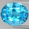 Natural Gemstone Swiss Blue Topaz 5.30 Ct. VVS Oval Shape 12 x 10 Mm. Brazil Natural Gemstone Swiss Blue Topaz 5.30 Ct. VVS Oval Shape 12 x 10 Mm. Brazil