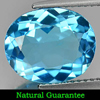 5.20 Ct. Oval Shape Natural Gem Swiss Blue Topaz From Brazil