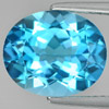Swiss Blue Topaz 5.53 Ct. Oval Shape 12 x 10 Mm. Natural Gemstone From Brazil