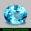 5.46 Ct. Attractive Calibrate Size Oval Natural Swiss Blue Topaz Gem Brazil