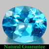 5.52 Ct. 12 x 10 Mm. Oval Shape Natural Swiss Blue Topaz Gem Brazil