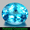 Beauteous 5.88 Ct. 12 x 10 Mm. Oval Shape Natural Swiss Blue Topaz Gem Brazil