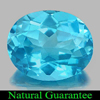 5.40 Ct. Delightful 12 x 10 Mm. Oval Natural Swiss Blue Topaz Gemstone