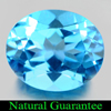 5.90 Ct. Delightful Calibrate Size Oval Natural Gem Swiss Blue Topaz
