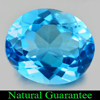 Swiss Blue Topaz 6.05 Ct. Oval Shape 12 x 10 Mm. Natural Gemstone From Brazil