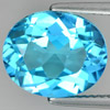 Swiss Blue Topaz 5.63 Ct. Oval Shape Size 12 x 10 Mm. Natural Gemstone Brazil