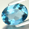 2.06 Ct. Charming Natural Gem London Blue Topaz Oval Shape