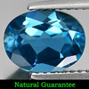 2.18 Ct. Charming Oval Natural Gemstone London Blue Topaz Brazil