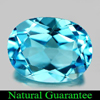 Attractive Gem 2.13 Ct. Oval Natural Swiss Blue Topaz Sz 9 x 7 Mm.