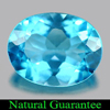 1.98 Ct. Sz 9 x 7 Mm. Oval Natural Gem Swiss Blue Topaz Brazil