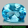 2.45 Ct. Oval Natural Gem Swiss Blue Topaz Size 9 x 7 x 5 Mm.