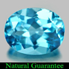 2.29 Ct. Sz 9 x 7 Mm. Oval Natural Gem Swiss Blue Topaz Brazil