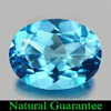2.10 Ct. Oval Shape Natural Gem Swiss Blue Topaz Brazil