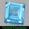 2.21 Ct. Size 7 x 7 Mm. Square Natural Gem Swiss Blue Topaz Brazil