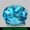 Beautiful Natural Gem 2.37 Ct. Swiss Blue Topaz Oval Shape Gem Brazil