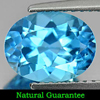 2.37 Ct. Oval Natural Gem Swiss Blue Topaz Size 9 x 7 x 5 Mm.