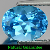 2.34 Ct. Size 9 x 7 Mm. Natural Gem Swiss Blue Topaz Oval Shape