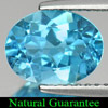 2.12 Ct. Oval Natural Gem Swiss Blue Topaz Size 9 x 7 Mm.