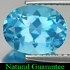 2.27 Ct. Oval Natural Gemstone Swiss Blue Topaz Size 9 x 7 x 5 Mm.