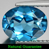 2.28 Ct. 9 x 7 Mm. Oval Shape Natural Gemstone London Blue Topaz From Brazil