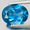 2.39 Ct. Oval Natural Gemstone London Blue Topaz From Brazil